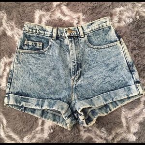 American Apparel Jean Shorts